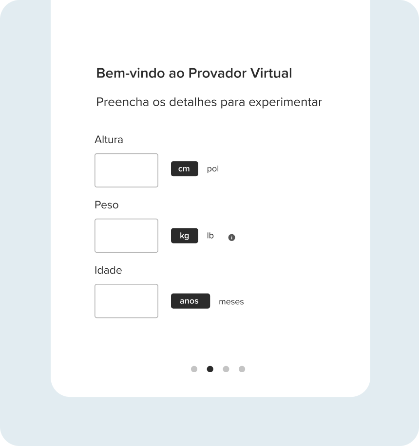 provador virtual Sizebay - tela 1