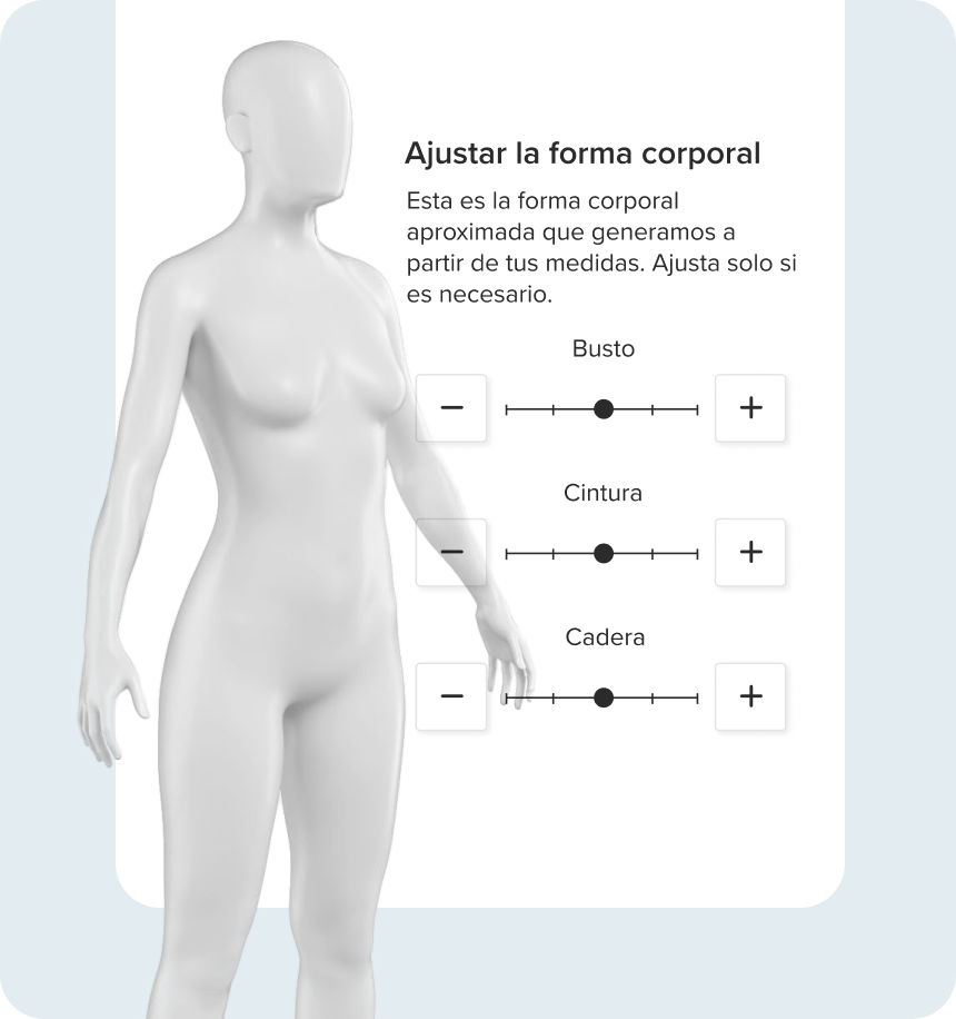 probador virtual Size & Fit - tela 2