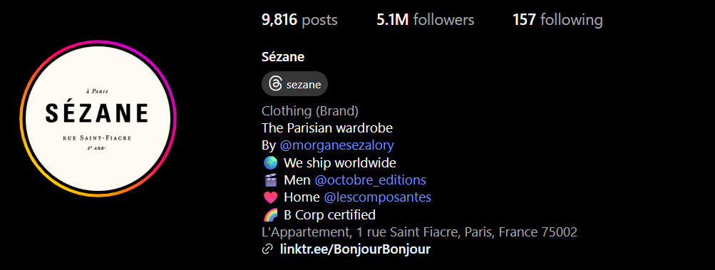 Instagram Bio Tips for Online Clothing Stores