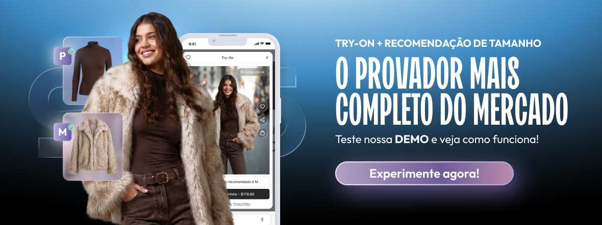 O provador virtual mais completo do mercado
